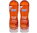 Durex Massage and Play Intensify 2 in 1 Massage Gel & Intimate Lubricant with Enhancing Guarana : Size 6.76 Fl Oz (Pack of 2)