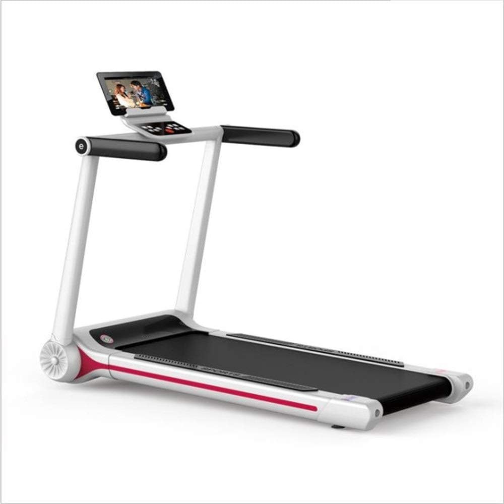 HWZQHJY Intelligent Digital Folding Treadmill Exercise Machine, Extended Safety Handrail, 4-Layer Safety Skid Track Running Jogging Gym Exercise Fitness