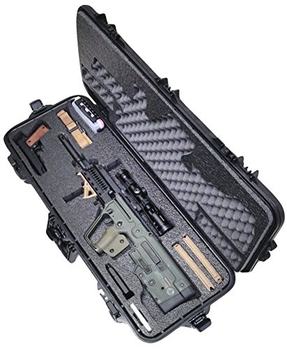 Case Club Pre-Cut FNH PS90, IWI Tavor, Kriss Vector, Berreta CX4 Storm, Kel Tec RFB, DT SRS-A1 Covert, Steyr AUG Pre-Made Waterproof Rifle Case with Accessory Box & Silica Gel to Help Prevent Gun Rust - Thumbnail 2