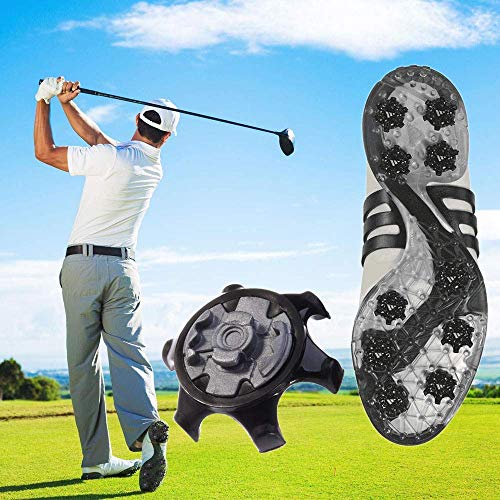 sansheng 20PCS Easy to Change Studs, Anti-Skid Golf Shoes, Golf Studs/(Black) - Thumbnail 6