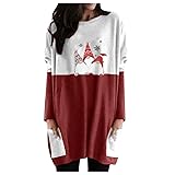 Women Christmas Halloween Cute Printed Tunic Tops