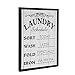 NIKKY HOME Laundry Room Decor Sign, 12 x 16 inch Vintage Farmhouse Wooden Framed Wall Plaque Sign Wall Art