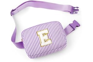 SEFORICO Initial Fanny Pack - Gifts for Girls Teen Girls Kids Fanny Pack Gifts for Daughter Sister, Crossbody Bag Belt Bag Te