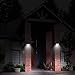 Outdoor Wall Solar Lights - Super Bright 20 Big LED Motion Sensor Solar Powered Wireless Waterproof Security for Garden Ponds Accent Lighting Decor Lamp Finials Lights with Three Smart Modes