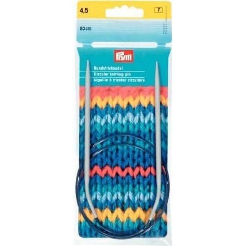 Prym Circular Knitting Needle, Aluminium, Grey, 4 mm