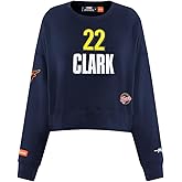 Pro Standard Womens WNBA Indiana Fever Classic Player Name And Number Brushed Back French Terry Crewneck Sweatshirt