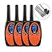 Walkie Talkies, 4 Pack Walkie Talkies Rechargeable, Befove 22CH Handheld FRS Transceiver Two Way Radios Long Range Walkie Talkie Kids for Kids Adults Orange