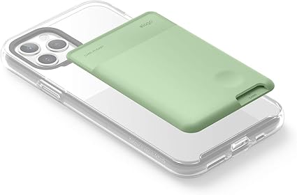 Amazon Co Jp Elago スマホ カードケース 各種 スマートフォン 対応 カードポケット 背面 シリコン カードホルダー シール 貼り付け タイプ Card Pocket パステルグリーン 家電 カメラ