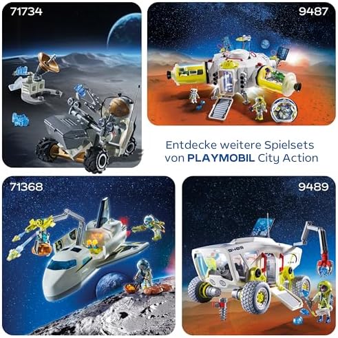 Space ESA Astronaut mit Roboter | Mit Mars-Crawler, Analyse-Station & 3 Gesteinsproben | Weltraumforschung im Kinderzimmer | Hochwertiges Spielzeug Set | Für Kinder ab 4 Jahren | 72014