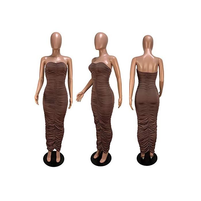 strapless fitted maxi dress