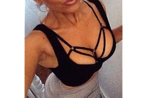 Women Sexy Elastic Harness Lingerie Hollow Out Cupless Cage Bra
