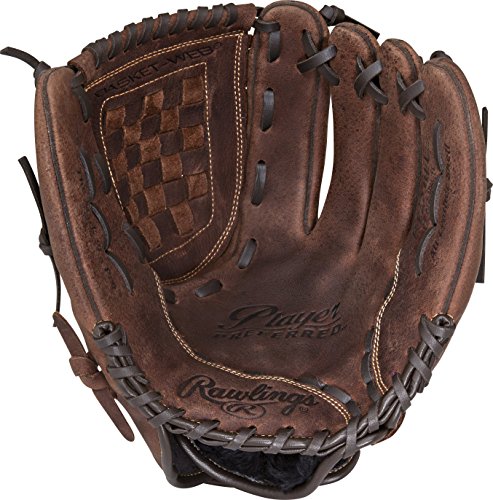 Rawlings Player Preferred Baseball Glove, Regular, Slow Pitch Pattern, Basket-Web, 12-1/2 Inch Rawlings Player Preferred Baseball Glove, Regular, Slow Pitch Pattern, Basket-Web, 12-1/2 Inch