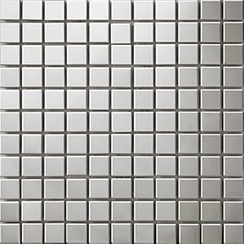 30x30cm Goldene Farbe Edelstahl Fliesen Spiegel Pinsel 3d Metall Kuche Und Heim Wandschmuck Mosaik Fliesen Sa005 1 300x300mm Stuck Sa005 1 Amazon De Baumarkt