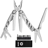 NexTool Flagship Max Multitool Pliers, 14-in-1 Stainless Steel Multi Tool | 80Cr14Mov Blade, Huge Scissors, Safety Locks, One Hand Operation, 9 Bits, Portable for Camping, Outdoor, EDC, Holiday Gifts