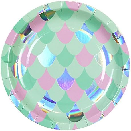 Wish We were Mermaids -7" Paper Dessert Plates, Set of 8