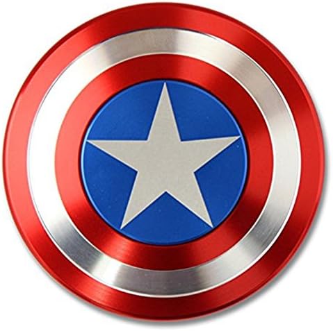 Dream4new 3D Shield Hand Spinner EDC Alloy Fidget Toy Captain America