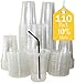 Sugarman Creations Clear Plastic Disposable Cups with Flat Lids, 16 oz, 110 Pack SUMMER SALE!! (Restaurant Grade)