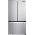 Hamilton Beach HBF2067 French Door Full Size Refrigerator with Freezer Drawer, 20.3 cu ft, Stainless Steel