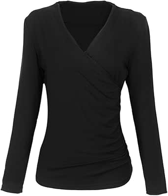 Summer Women Halter Neck Low Cut Long Sleeve Shirt Backless Tight Tops Blouse | eBay