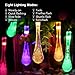 GEEKHOM Solar String Lights [18ft 30 LED 8 Modes] Led Decorative Fairy Light Solar & USB Powered 2-in-1 for Garden, Party, Patio, Xmas Trees, Outdoor(Raindrop, Muti Color)