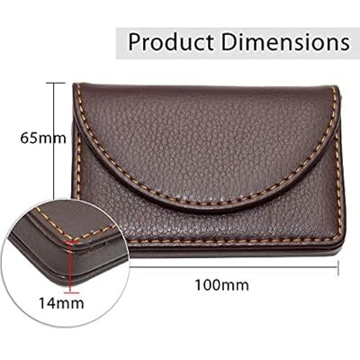 NISUN RFID Blocking Leather Pocket Sized Credit Card Holder Name Card Case Wallet with