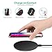 Qi Wireless Charger, Te-Rich Ultra Slim Standard Charging Pad for iPhone X 8 8 Plus, 10W Fast Wireless Charge for Samsung Galaxy Note 8 5 S9/S9 Plus S8/S8 Plus S7/S7 Edge S6 Edge Plus-No AC Adapter