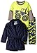 Baby Bunz Baby Boys' 3 Piece Trucks Robe and Pajama Set