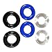 Penile Cock Ring Silicone Male Erection Enhancement Stay Hard Set of 6 Cockrings Discreet Packaging