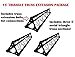 3x 5ft Lighting Triangle Bolted Truss 15' span Stand Universal DJ Metal 5' NEW