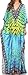 Sakkas Georgettina Flowy Rhinestone V Neck Long Caftan Dress/Cover Up