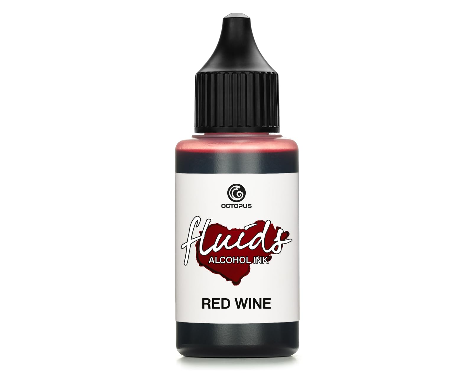 30ml Fluids Alcohol Ink RED Wine for Fluid Art and Resin, red