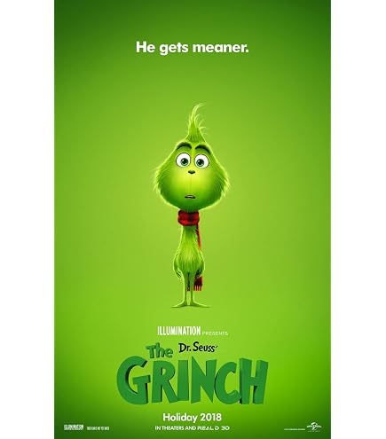 グリンチ　USオリジナル映画ポスター Amazon.com: Movie Poster THE GRINCH 2 Sided ORIGINAL 27x40 DR