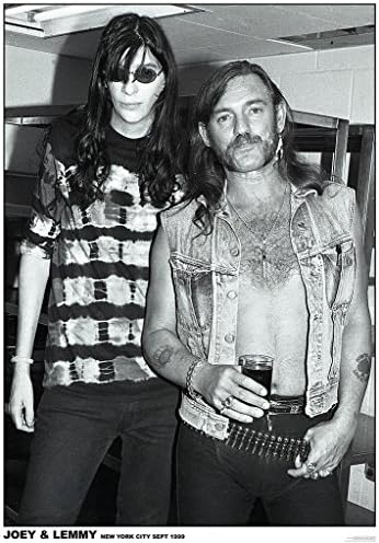 Joey Ramone and Lemmy New York City 1989 Music Poster 24x36