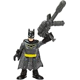 Replacement Part for Imaginext DC Super-Friends Super-Hero vs. Super-Villan Battles Playset - Poseable Batman Figure ~ Includes Weapon ~ Works Great with Other playsets Too!