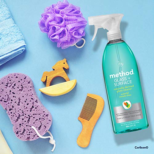 METHOD GLASS CLEANER + SURFACE CLEANER, WATERFALL, 28 OUNCE