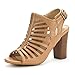 DREAM PAIRS MUMBAI New Women's Evening Dress Open Toes Chunky Mid Heels Wedding Pumps Summer Sandals