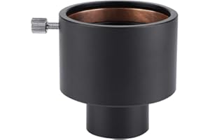 Telescope Adapter Ring, Metal 1.25" to 2" Telescope Eyepiece Adapter 31.7mm to 50.8mm Mount Adapter