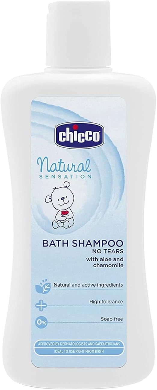 Chicco Natural Sensation - Gel de baño y champú sin lágrimas, 200 ml
