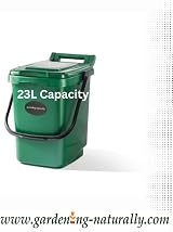 Gardening Naturally Kitchen Caddy Kerbside Green Recycling Bin 23 Litre view 4