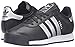 adidas Originals Men's Samoa Retro Sneaker Running Shoe, Black/Metallic Silver/White, 9 M US