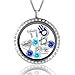 Star Necklace - Star Of David For Women With Jewish Charms The Best Of Jewish Necklace | Floating Locket Hebrew Necklace | Jewish Jewelry for women | Chai necklace | Life Necklace