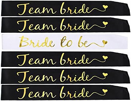 Crazy Night 6Pcs Team Bride Bride To Be Sash Bridal Shower Gifts or Decorations