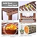 Pine Wood Plant Stand Indoor Outdoor Multi Layer Flower Shelf Rack Higher and Lower Plant Holder in Garden Balcony Patio Living Room (4 Tiers 7 Flowerpots)thumb 3