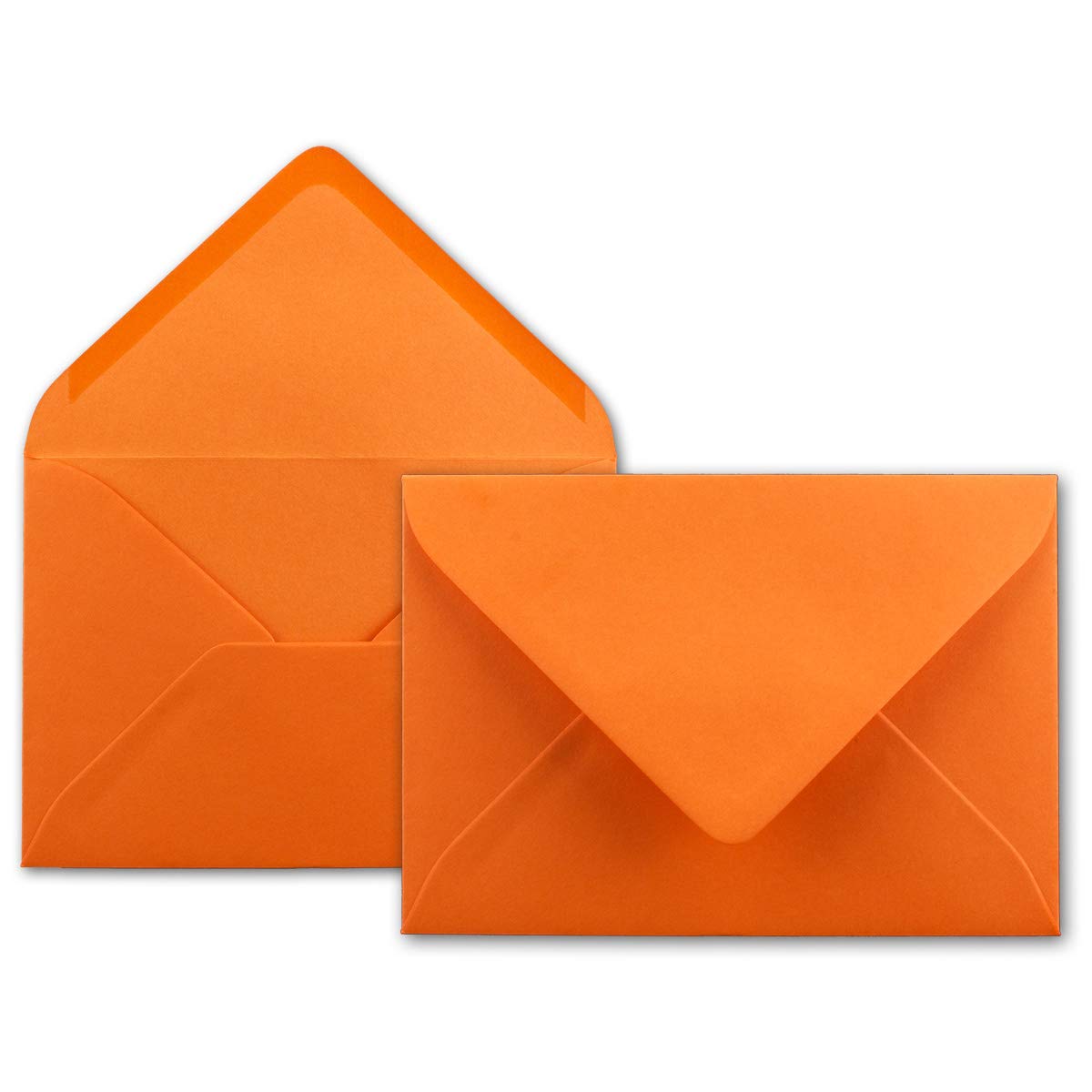 Neuser FarbenFroh 80g/m², B6 envelopes, 175 x 125 mm, Wet Sealing Gesamtparent 25 Umschläge Orange