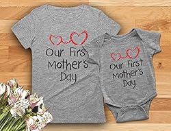 Tstars Our First Mothers Day Mommy and Me Matching