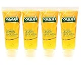 Honey Lemon Face Wash with Jojoba Beads - â˜… ALL Natural - â˜… Anti Acne - â˜… Hydrating Cleanser - â˜… Good Moisturizer - â˜… Each 60 Ml - â˜… Value Pack of 4 (240 Ml - 8.11 Ounces) - Vaadi Herbals