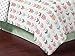 Grey, Coral and Mint Woodland Arrow Print Girls 3 Piece Childrens Teen Full / Queen Bedding Set