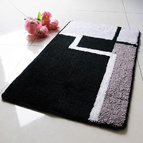 Bathroom mat mat/The black and white ash antiskid mat/Mat/Mat-A 45x65cm(18x26inch)