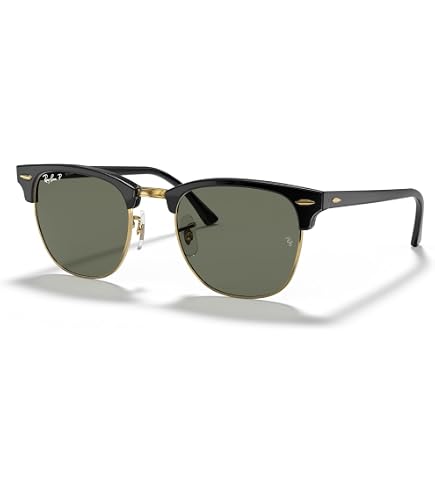 Amazon.com: Ray-Ban RB3716 Clubmaster Metal 186/58 51MM Black/G-15