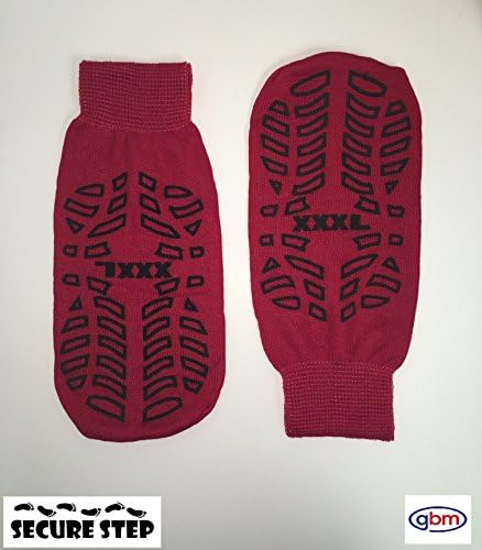 GBMSecure Step Double-Sided Tread Non Slip Safety Socks, 6 Pair
